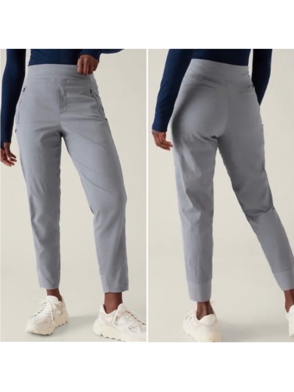 Athleta Trekkie North High-Rise Jogger 533655 Coastline Blue Gray Hiking Pant, 8